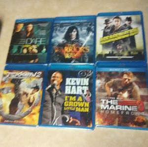 6 blue ray DVDs new